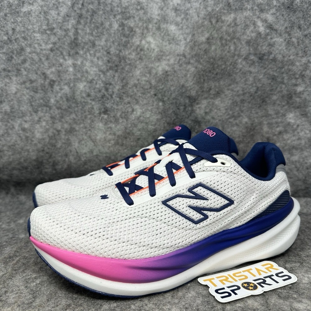 New Balance Fresh Foam 1080 V15 Running Shoes Womens Sz 9.5 White Blue W10801L7